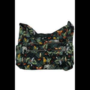 Lug Medium Crossbody Camper SE Wildlife Black